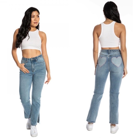 Juicy Couture Denim - NEW Juicy Couture Venice Heart Shaped Back Jeans Size 26